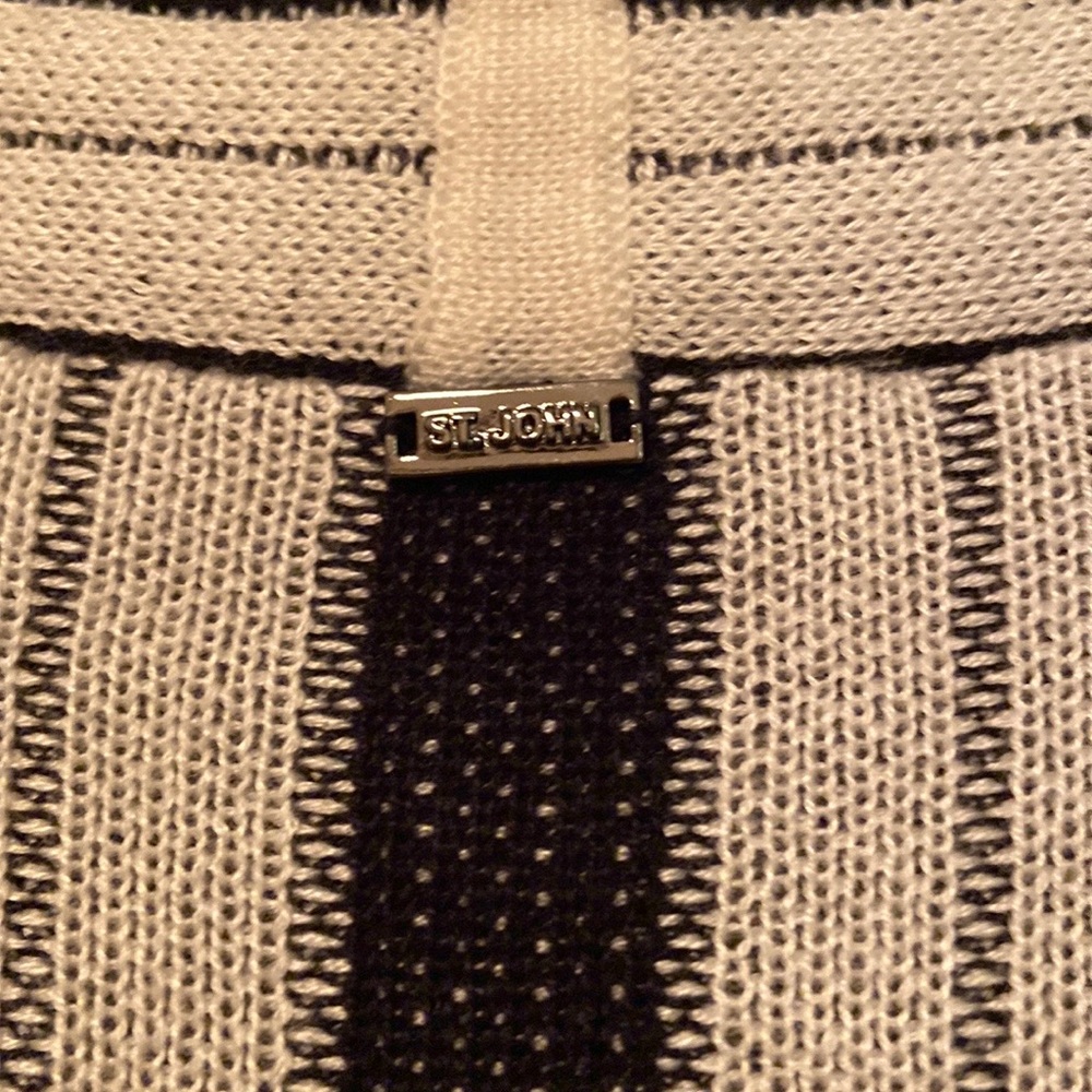 St. John Cashmere Blend Belted Cardigan - Picture 4 of 5